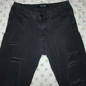 Black Distressed Jeans